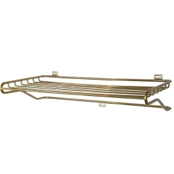 Maze shoe shelf, brass Gold-coloured Hot