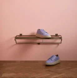 Maze shoe shelf, brass Gold-coloured Hot