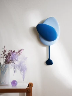 Design House Stockholm Mellow Clock wall clock, Blue Hot