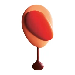 Design House Stockholm Mellow Clock wall clock, Red Hot