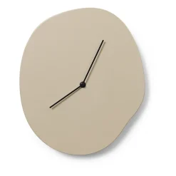 Ferm Living Melt wall clock 28x33 cm, Cashmere Beige