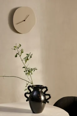 Ferm Living Melt wall clock 28x33 cm, Cashmere Beige