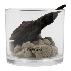 Meraki diffuser lava stone and wood, Black New