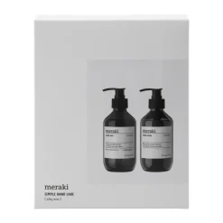 Meraki gift set hand soap with hand lotion, Silky Mist Grey