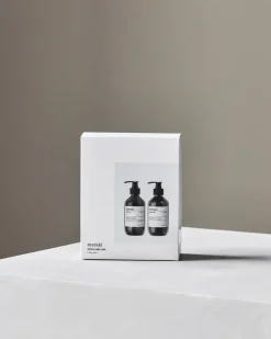 Meraki gift set hand soap with hand lotion, Silky Mist Grey
