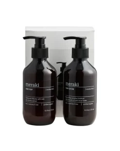 Meraki gift set hand soap with hand lotion, Meadow bliss Brown Discount