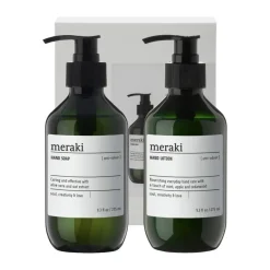 Meraki gift set hand soap with hand lotion, Anti-odour White Clearance