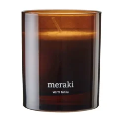 Meraki scented candle, 35 hours, Warm tonka Brown