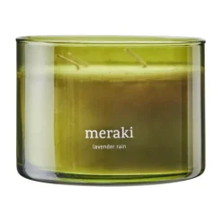 Meraki scented candle, 60 hours, Lavender rain Green Best