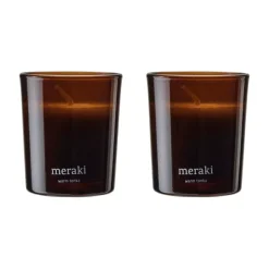 Meraki scented candles 12 hours 2-pack, Warm tonka Brown Online