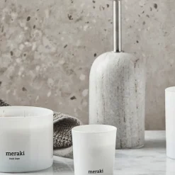 Meraki scented candles 12 hours 2-pack, Fresh Linen White Outlet