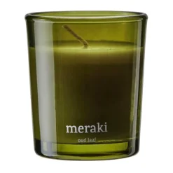 Meraki scented candles 12 hours 2-pack, Oud leaf Green Discount