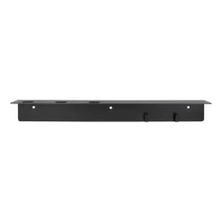 Meraki shelf with bottle hanger and hook, Brushed finish Black Outlet