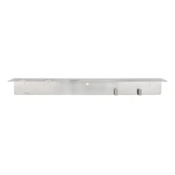 Meraki shelf with bottle hanger and hook, Brushed steel Silver-coloured Online