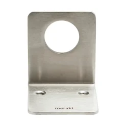 Meraki soap holder, brushed silver Silver-coloured Hot