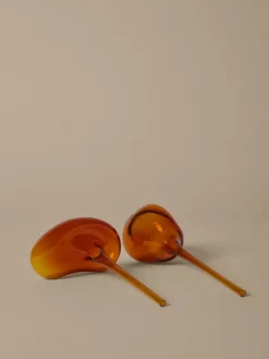 Ferm Living Mercury watering globe 2 parts, Amber, 12x18.5 cm Orange Discount