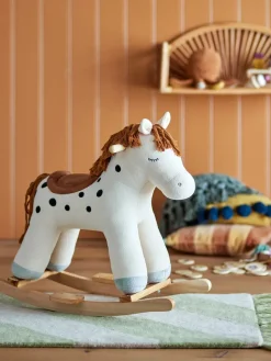Bloomingville Merlen Horse Rocking Horse, White Outlet