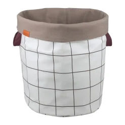 Mette Ditmer Mesh laundry basket Ø40x50 cm, Brown-Off-white BeigeBrown Outlet