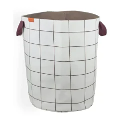 Mette Ditmer Mesh laundry basket Ø40x50 cm, Brown-Off-white BeigeBrown Outlet