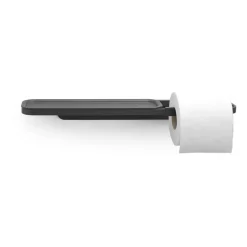 Brabantia MindSet Toilet paper holder with shelf, Mineral Infinite Grey
