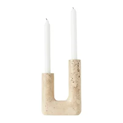 MUUBS Minerva candle sticks 20 cm, Cream Beige Clearance