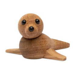 Spring Copenhagen Mini Seal decoration 9 cm, Oak Beige Sale