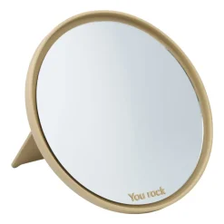 Design Letters Mirror Mirror table mirror Ø21 cm, Beige Best