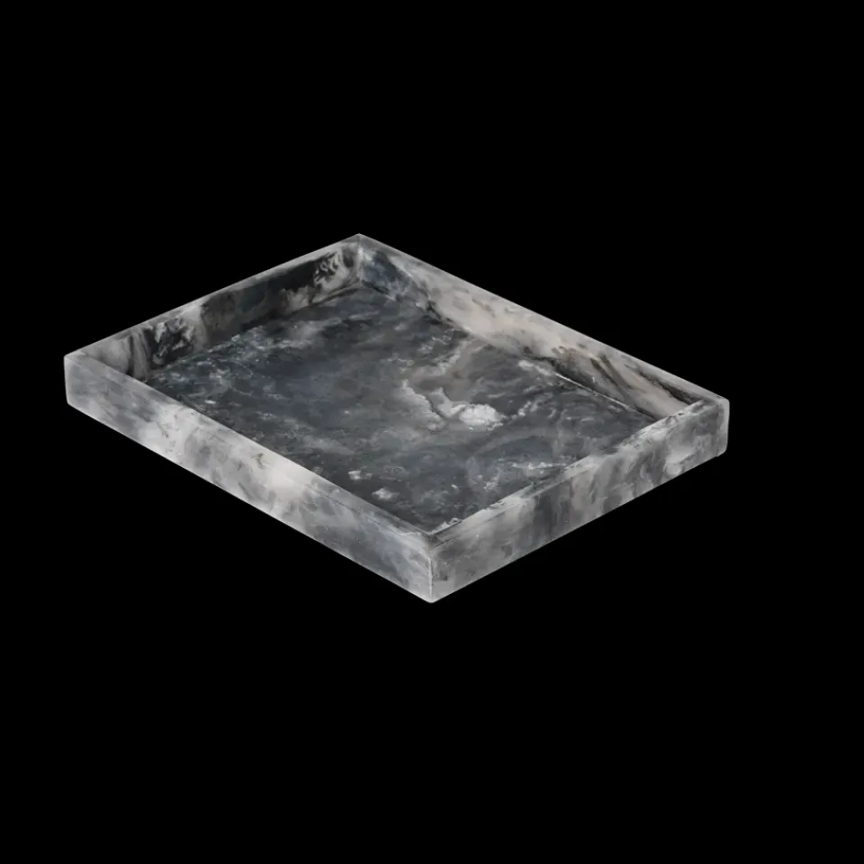 Ferm Living Mist decorative tray 15x20 cm, Charcoal Grey Discount