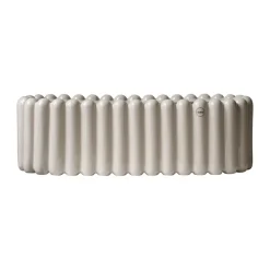 DBKD Mist flower pot oval, Shiny mole Beige Sale