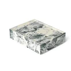 Ferm Living Mist storage box 15x20 cm, Emerald-off white Grey Online