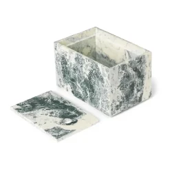 Ferm Living Mist storage box 10x15 cm, Emerald-off white Grey Discount