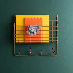 Maze Mitten shelf S, Brass Gold-coloured Best