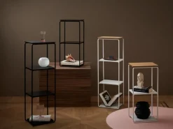 Maze Mixrack Floor Shelf S shelf 26x19x57.2 cm, Stained oak-black BrownBlack Hot