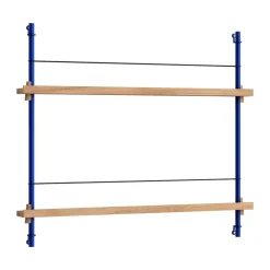 MOEBE magazine rack, Oak- Blue Sale