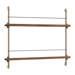 MOEBE magazine rack, Smoked oak- Grey Sale