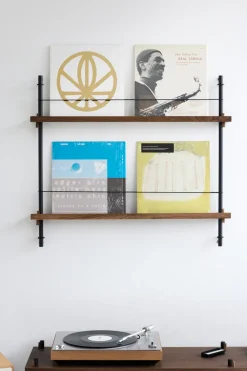 MOEBE magazine rack, Smoked oak- Grey Sale