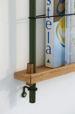 MOEBE magazine rack, Smoked oak- Green Sale