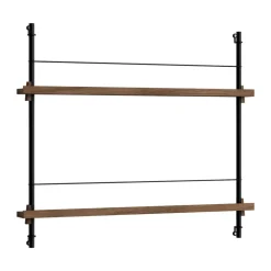 MOEBE magazine rack, Smoked oak- Black Online