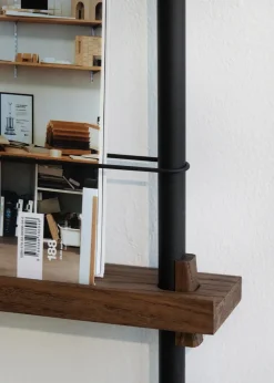MOEBE magazine rack, Smoked oak- Black Online