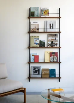 MOEBE magazine rack, Smoked oak- Black Online