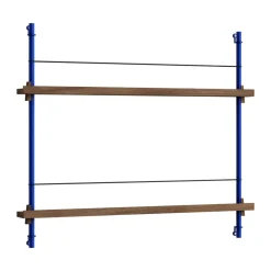 MOEBE magazine rack, Smoked oak- Blue