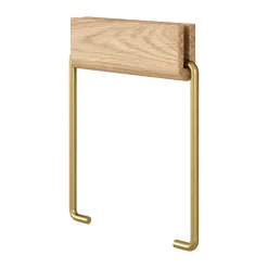 MOEBE toilet paper holder, Oak-brass Brown New