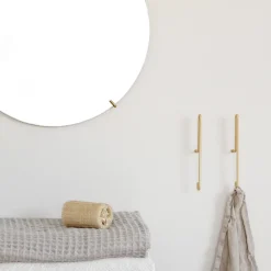 MOEBE Wall hook large, matte gold Gold-coloured Discount