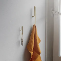 MOEBE Wall hook large, matte gold Gold-coloured Discount