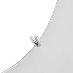 MOEBE wall mirror Ø 70 cm, Chrome White