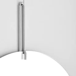 MOEBE wall mirror Ø 70 cm, Chrome White