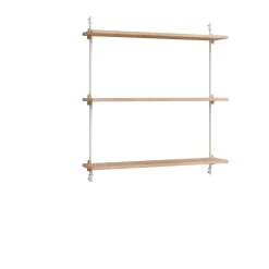 MOEBE wall shelving ws.85.1, Oak-white Brown Clearance
