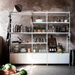 Zweed Molto High shelving system, , 1 section White Discount