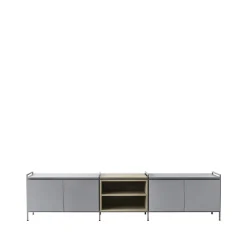 Zweed Molto Låg side table, /oak, 3 sections Grey Best