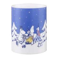 Muurla Moomin block candle LED 12,5 cm, Starry night Blue New